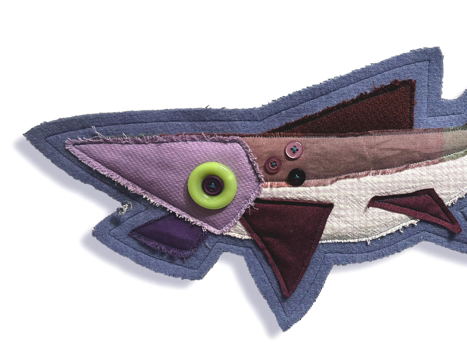 My Inner Shoal (detail), 2023, Textiles.